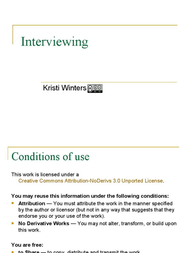 Active Listening & Interview Techniques | PDF | Interview | Qualitative ...