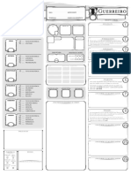 DND 5e - Ficha - Guerreiro - Editável PDF