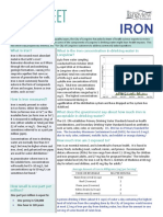 Fact Sheet: What Is Iron? What Is The Iron Concentration in Drinking Water in Longview?