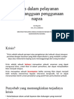 Krisis Dalam Pelayanan Terapi Gangguan Penggunaan Napza