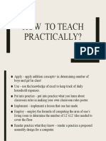 How Teach Practically