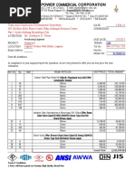 Price List of Pipe