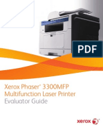 Xerox Phaser 3300MFP Multifunction Laser Printer: Evaluator Guide
