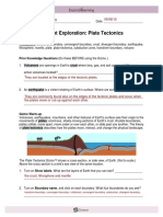 Plate Tectonics Gizmo Form PDF