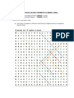 Corrección Evaluación II Momento Algebra Lineal - Grupo # 10