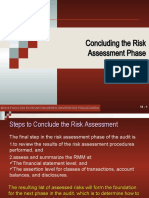 Plan The Audit - Concluding The Risk Assessment