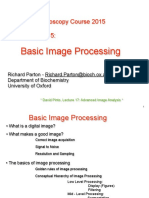 Advanced Microscopy Course 2015: Basic Image Processing