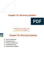 Chapter 16: Recovery System: Database System Concepts, 6 Ed