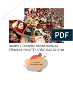 Grupo 2 Terapias Posmodernas Técnicas Psicoterapéuticas 2019 10 PDF