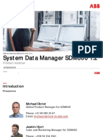 Syst em Dat A Manager SDM600 1.2: Product Webinar