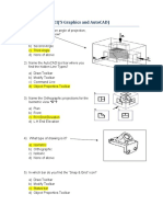 MCQ Quiz on AutoCAD Graphics