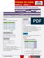 SEMANA 13 - MEDIDAS DE TENDENCIA CENTRAL (Datos Agrupados) (4to MATEMÁTICA)