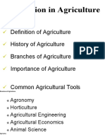 Introduction in Agriculture