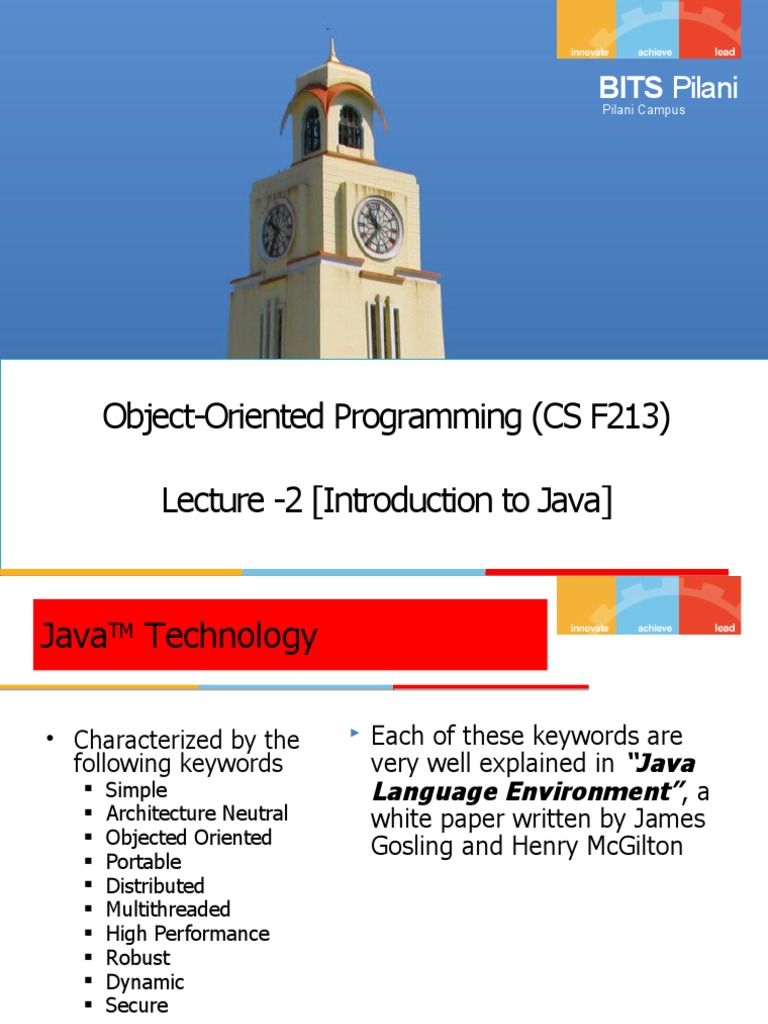 LEC - 02 (Intro To JAVA) | Download Free PDF | Java (Software Platform ...