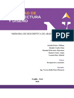 Memoria Descriptiva Arquitectura PDF