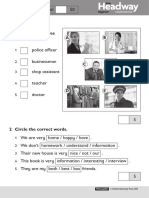 Vocabulary 1 Match The Pictures To The Words.: © Oxford University Press 2013