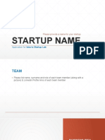 Startup Name: Application For Idea To Startup Lab