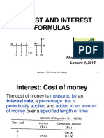 Lecture4 Interest N Cashflow