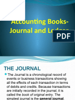 Accounting Books, Journal and Ledger Report