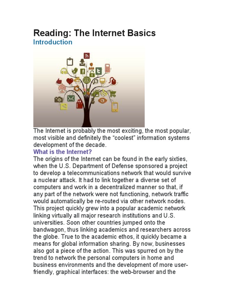 An Introduction to the Internet: Exploring its Origins, Components, and ...