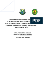 Laporan Pelaksanan Penataraan Dokumen Standart Kurikulum Dan Pentaksiran (DSKP) Kurikulum Standart Sekolah Menengah KSSM Ting 2