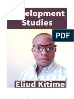 Eliud Kitime, Lecture Series On Development Studies