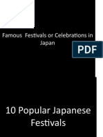 Famous Festivals or Celebrations in Japan