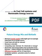 Solid Oxide Fuel Cell Systems and Renewable Energy Sources