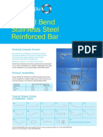 Cut and Bend Stainless Steel Rebar