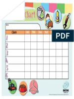 Customizable Weekly Chore Chart Free PDF Downlaod