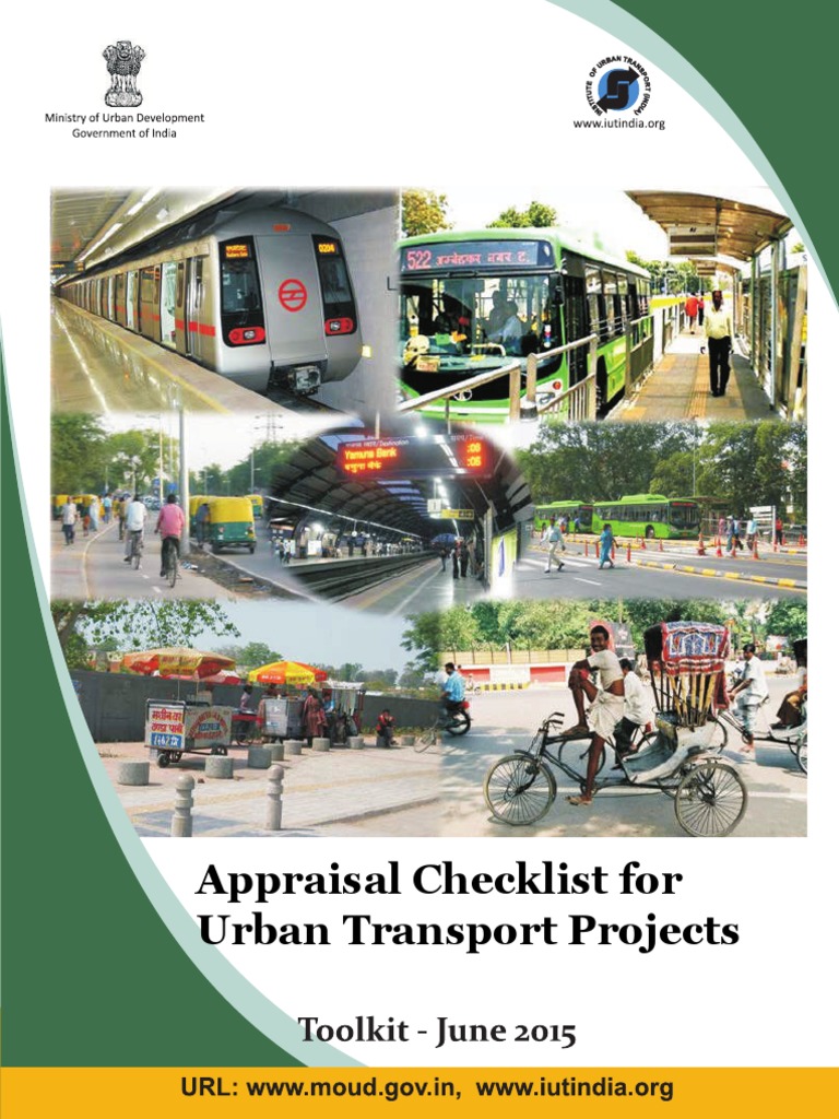 Urban Transport Project Appraisal Toolkit | PDF | Cycling ...