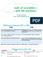 Case Study Comparison of X85 and X86 Assemblers