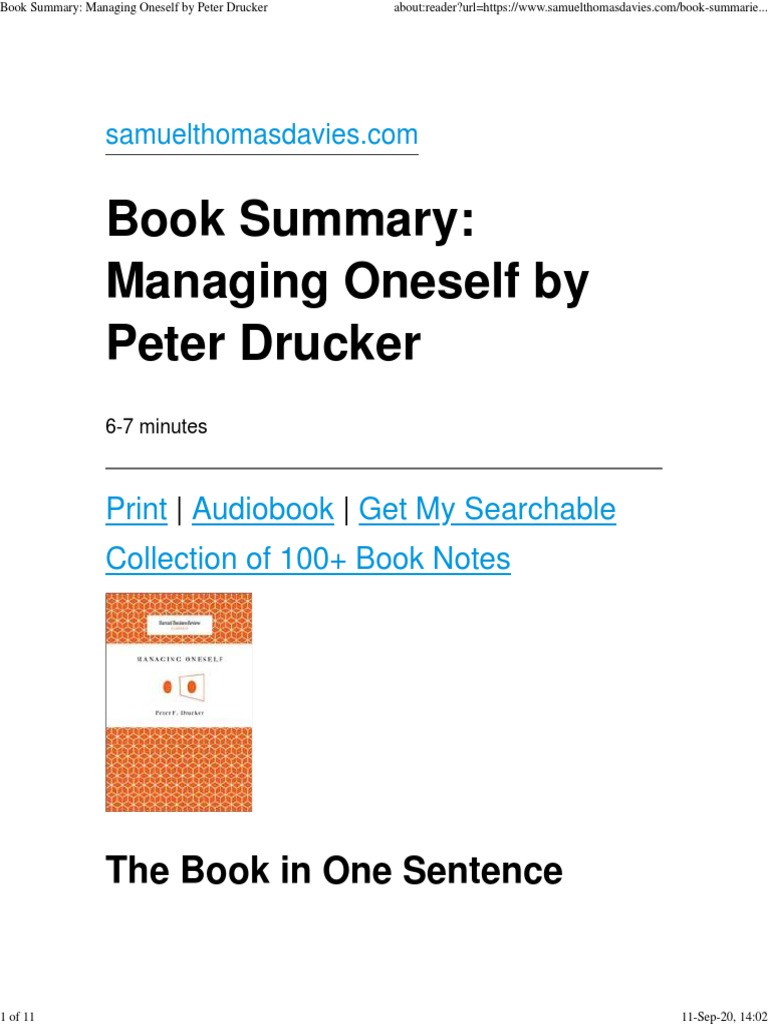 MANAGING ONESELF PETER DRUCKER PDF FREE DOWNLOAD intelligence overview