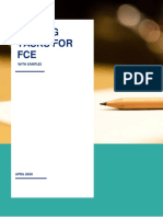 Writing Booklet Fce