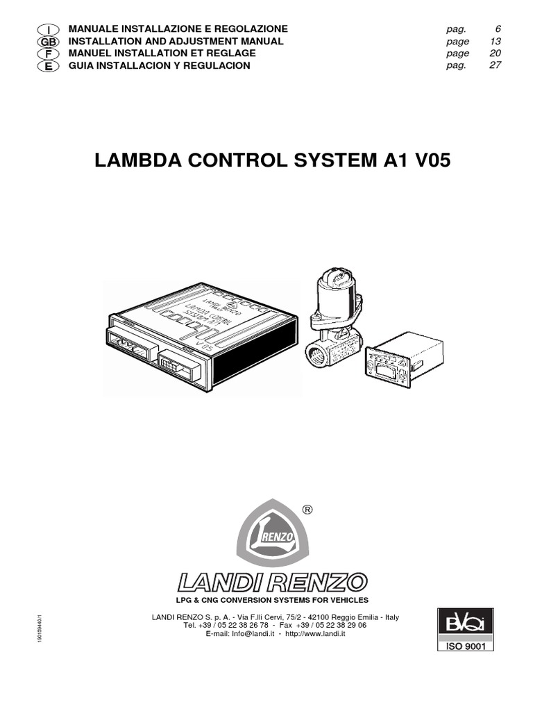 Lambda Control System A1 V05 PDF | PDF | Ignition System | Switch