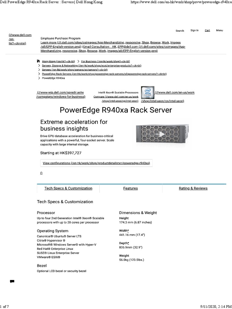 PowerEdge R940xa Rack Server | PDF