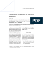 La Prevencion Del Alcoholismo en Los Adolescentes PDF