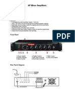 AP Mixer Amplifiers: AP-200P - AP-300P - AP-600P - AP-1000P
