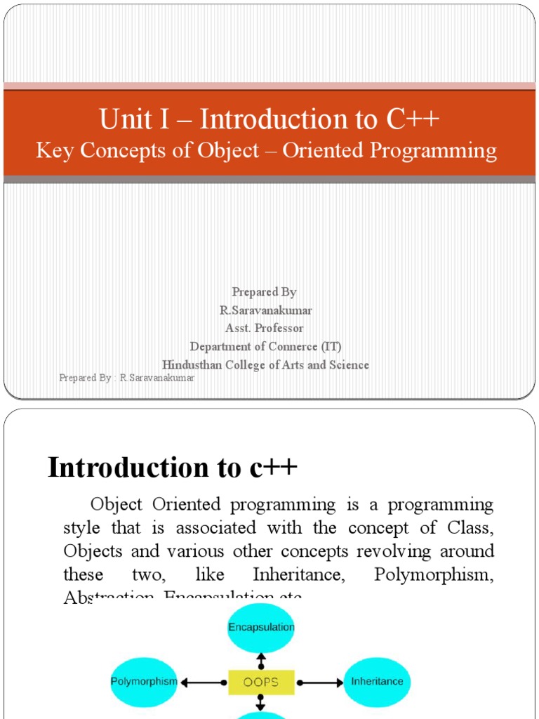 Key OOP Concepts in C++ | PDF | C++ | Class (Computer Programming)