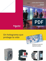 Lista de Precios Schneider Electric - 2009 PDF