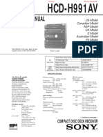 Service Manual: HCD-H991AV
