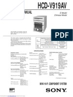 Service Manual: HCD-V919AV