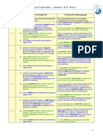 Language & Literature - Criteria C & D: Year 1