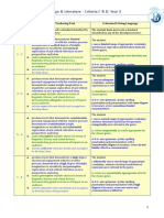 Language & Literature - Criteria C & D: Year 3