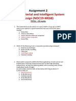 Smart Material and Intelligent System Design (NOC19-ME68) : Assignment 2