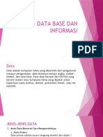 Data, Data Base Dan Informasi
