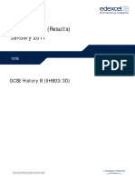 Mark Scheme (Results) January 2011: GCSE History B (5HB03/3D)