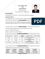 Old Professional CV - Ms School - MD Shariatulah Sharif