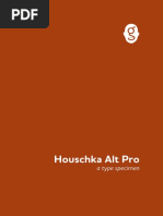 Houschka Alt Pro Specimen