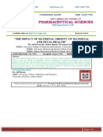 Pharmaceutical Sciences: "The Impact of Maternal Obesity On Maternal and Fetal Health"